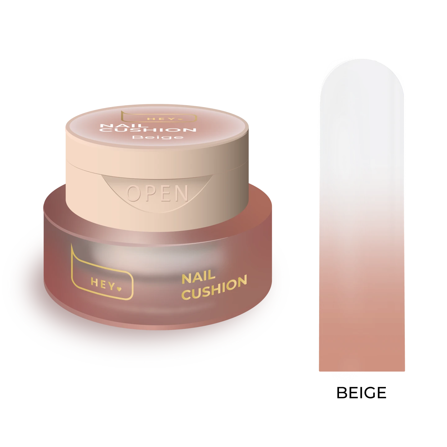 Nail cushion «Beige», 2 g