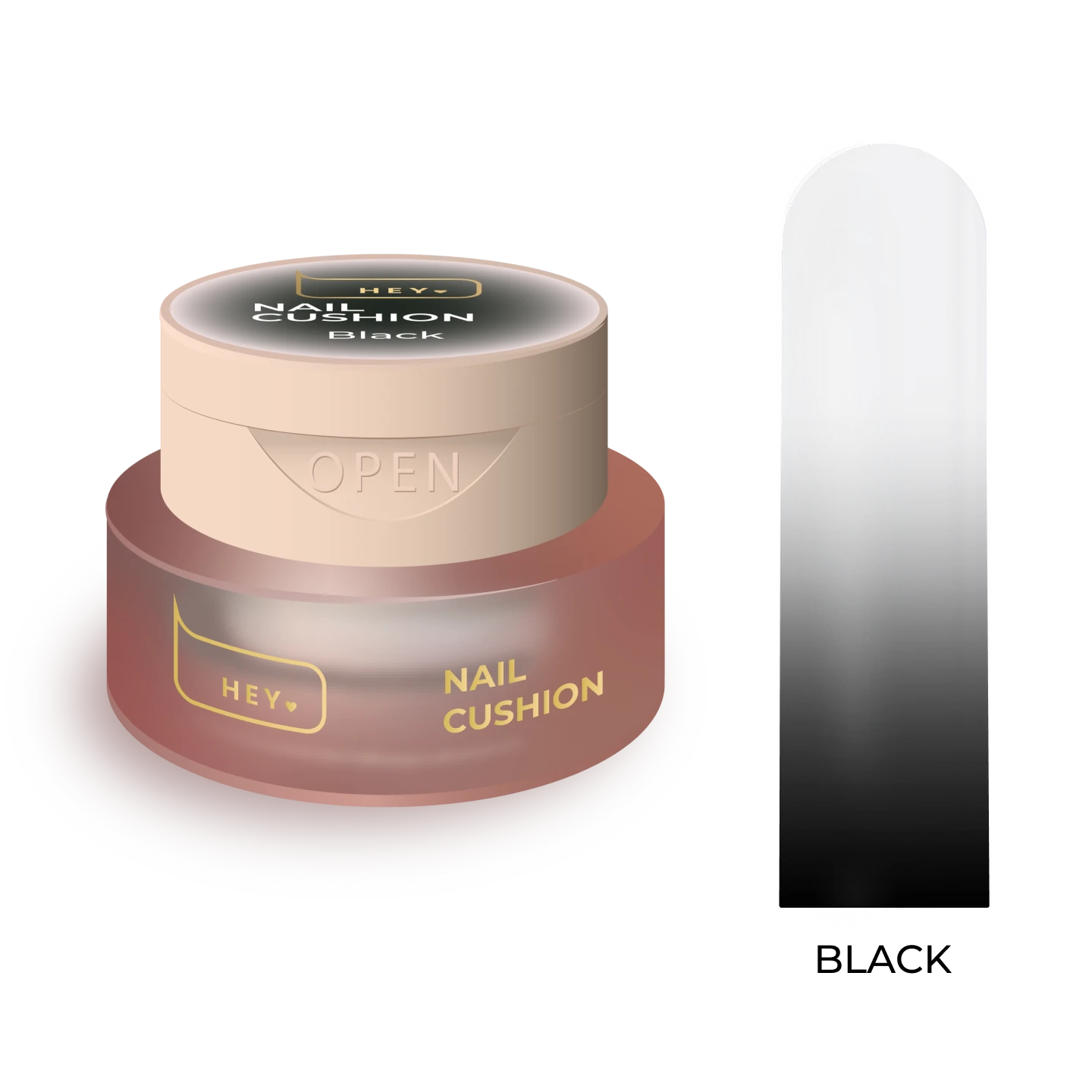 Nail cushion «Black», 2 g